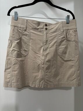 sahalie Neutral-Tone A-Line Skirt